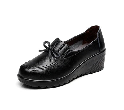 Chaussures compensées à enfiler pour femmes, confortables et décontractées