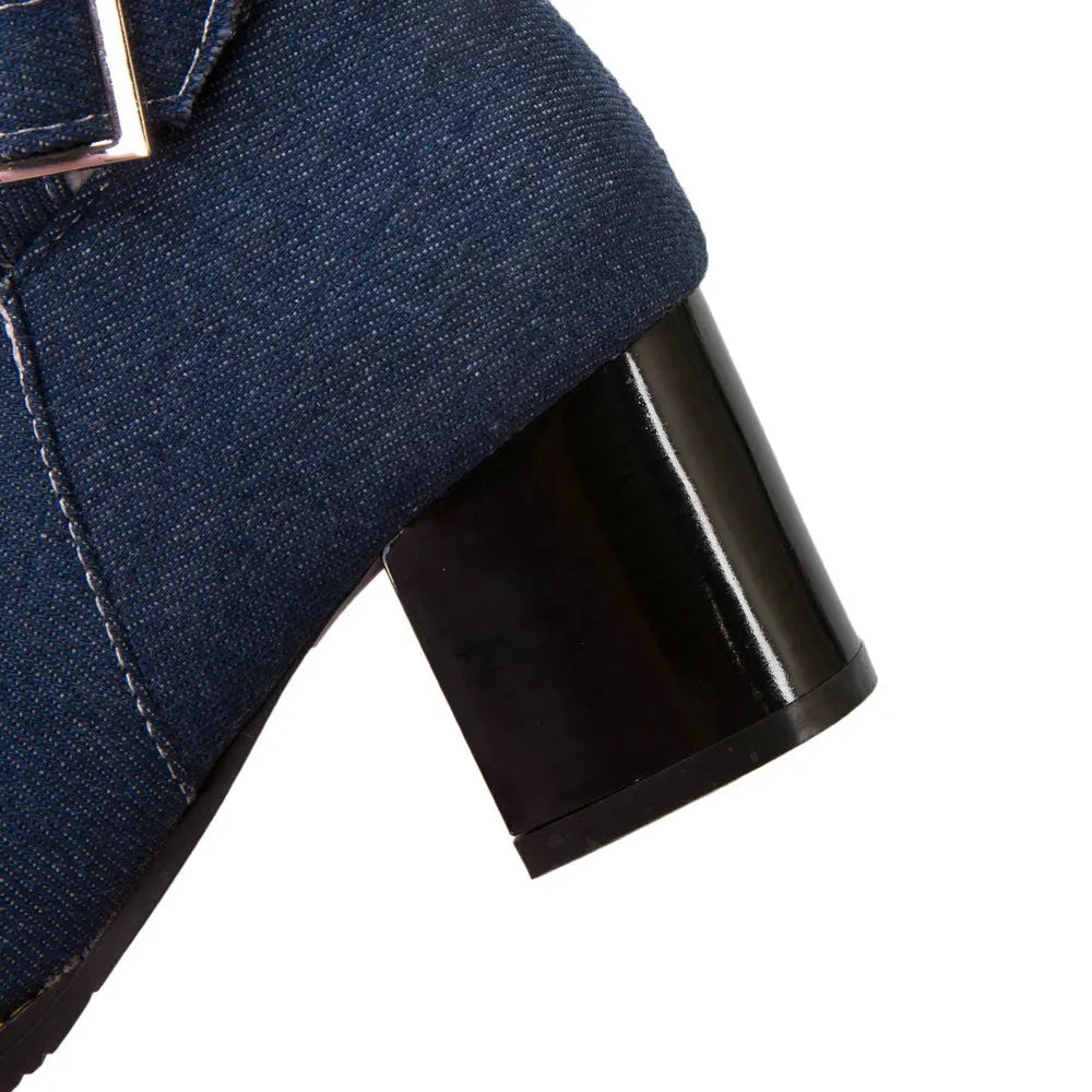 Bottes en denim Ruth - Super confortables et chaudes