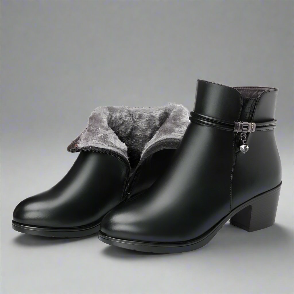 Bottes en cuir véritable ultra confortables