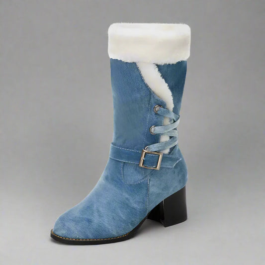 Bottes en denim Ruth - Super confortables et chaudes