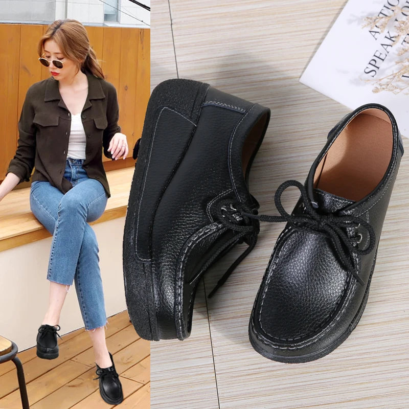 Baiona - Sapato Mocassim plataforma Confortável e Elegante