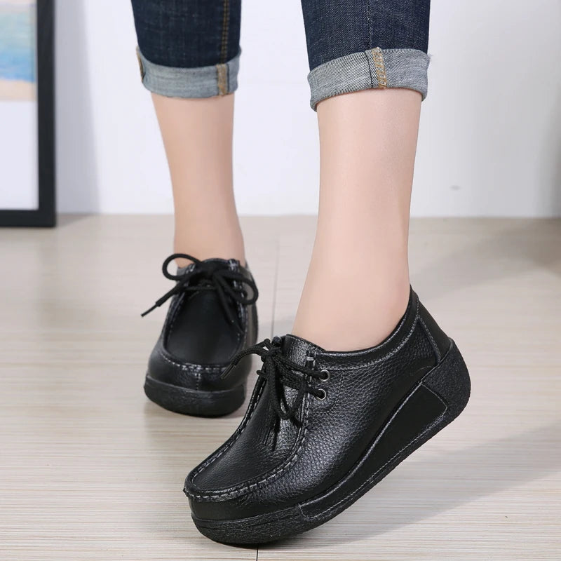 Baiona - Sapato Mocassim plataforma Confortável e Elegante
