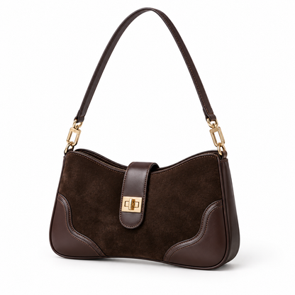 Bolsa Ronda – Em Couro Genuíno Camurçado