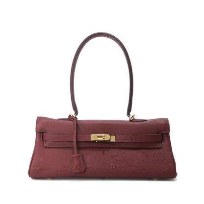 Sac bandoulière Grace 35 – Sac structuré en cuir grainé véritable