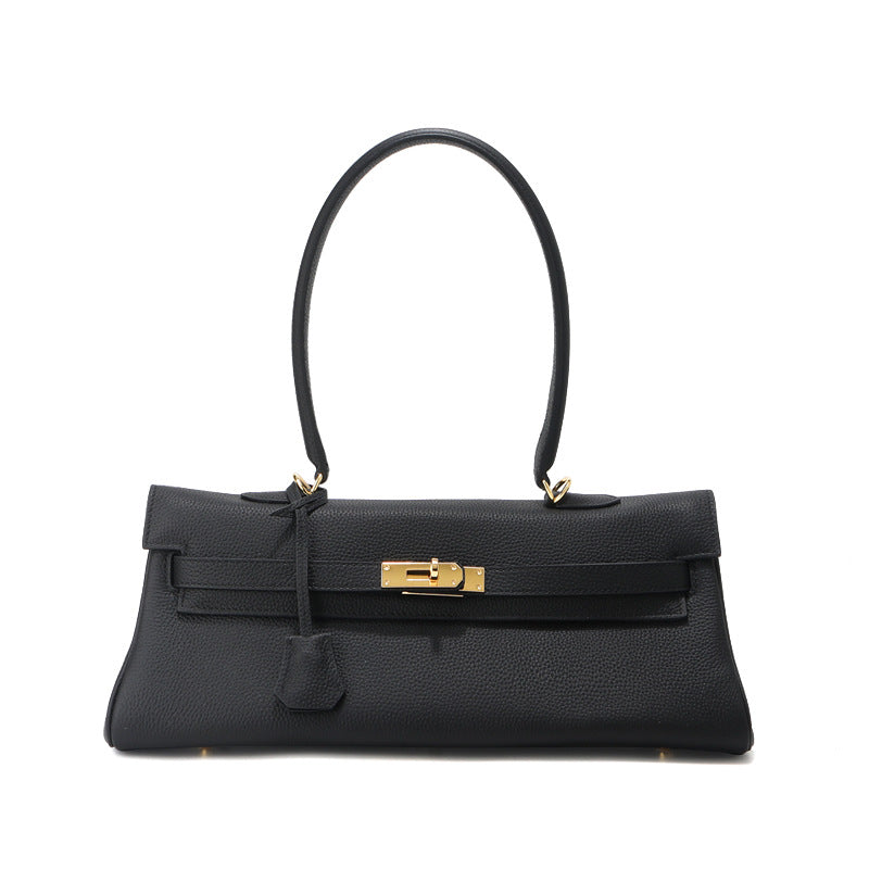 Sac bandoulière Grace 35 – Sac structuré en cuir grainé véritable