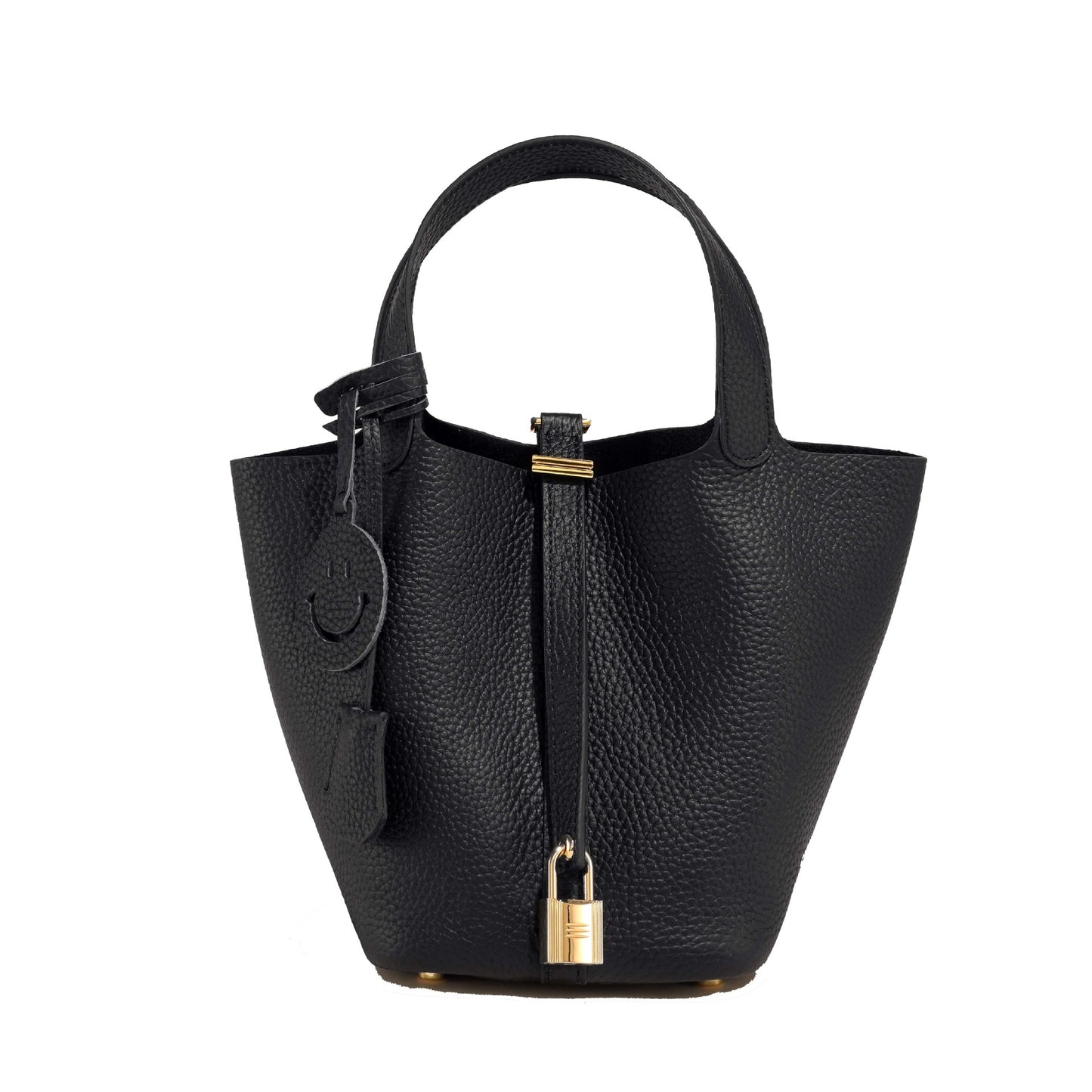 Sac seau Camille en cuir de vachette pleine fleur