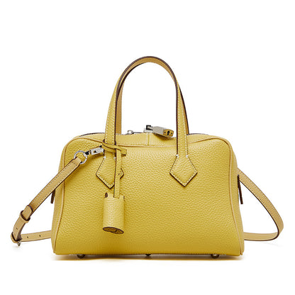 Sac Victoria en cuir véritable grainé