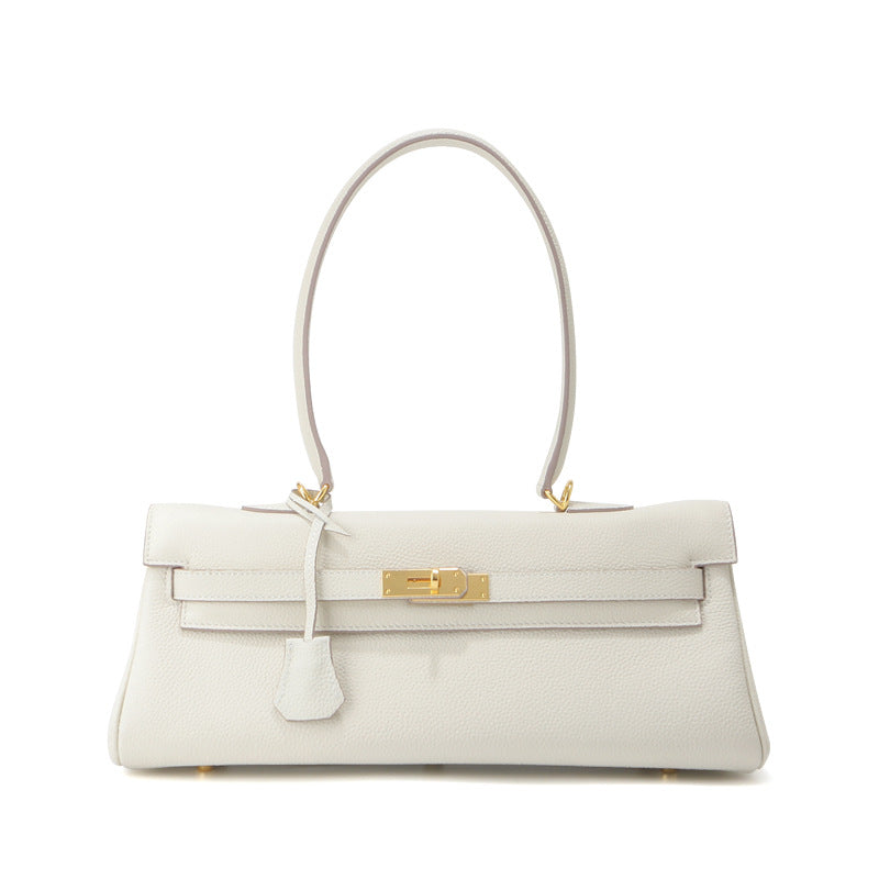 Sac bandoulière Grace 35 – Sac structuré en cuir grainé véritable