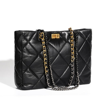 Aurora Chain Tote – Bolsa em Couro Genuíno