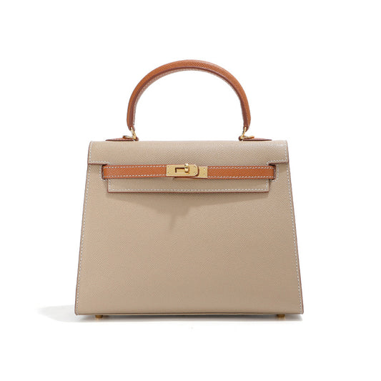 Grace Duo – Sac structuré en cuir véritable grainé (22 cm et 25 cm)