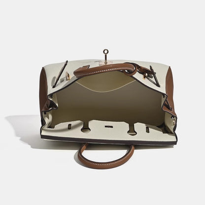 Sac bandoulière Jane 29 cm – Sac structuré en cuir grainé véritable