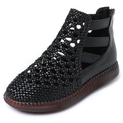 Bottine sandale RAFEZZI Cléopâtre - Confortable et élégante (Cuir véritable)