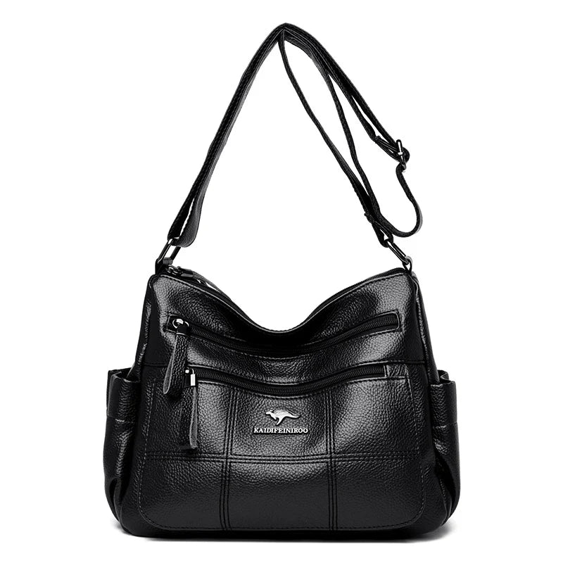 Sac « Nappa Lux » – Cuir végan imperméable au style décontracté haut de gamme