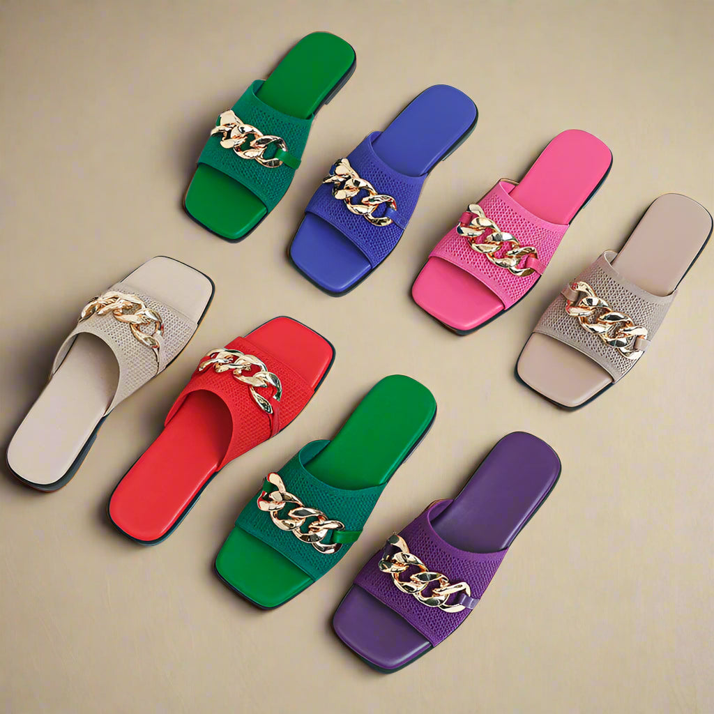 Isadora Pump Flat Tongs - Chaussures très élégantes et confortables