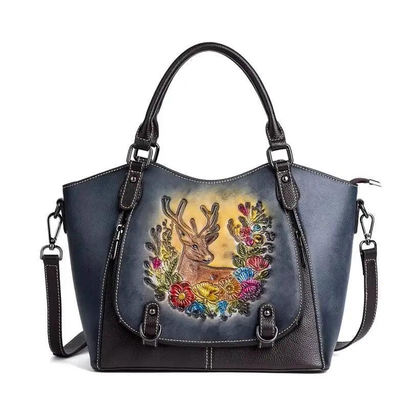 Mala Tote Vitória Vintage – Em Couro Genuíno Premium
