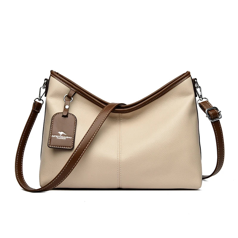 Sac seau élégant bicolore