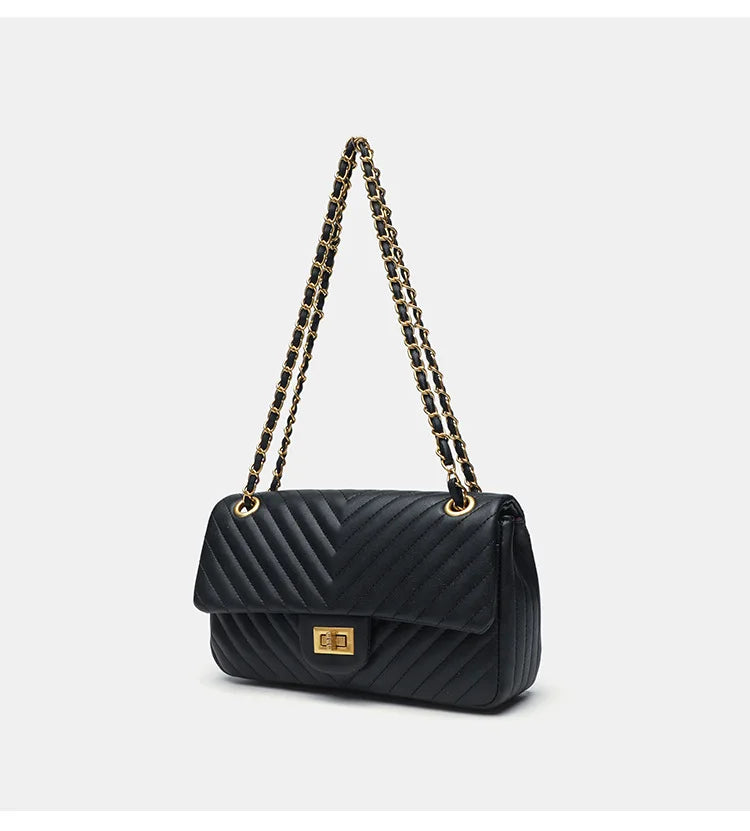 Véronique Chain – Bolsa em Couro Genuíno