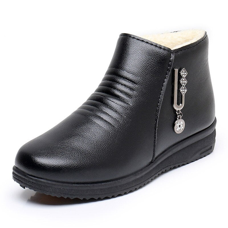 Bota de Outono & Inverno Nice - Impermeável e aveludada