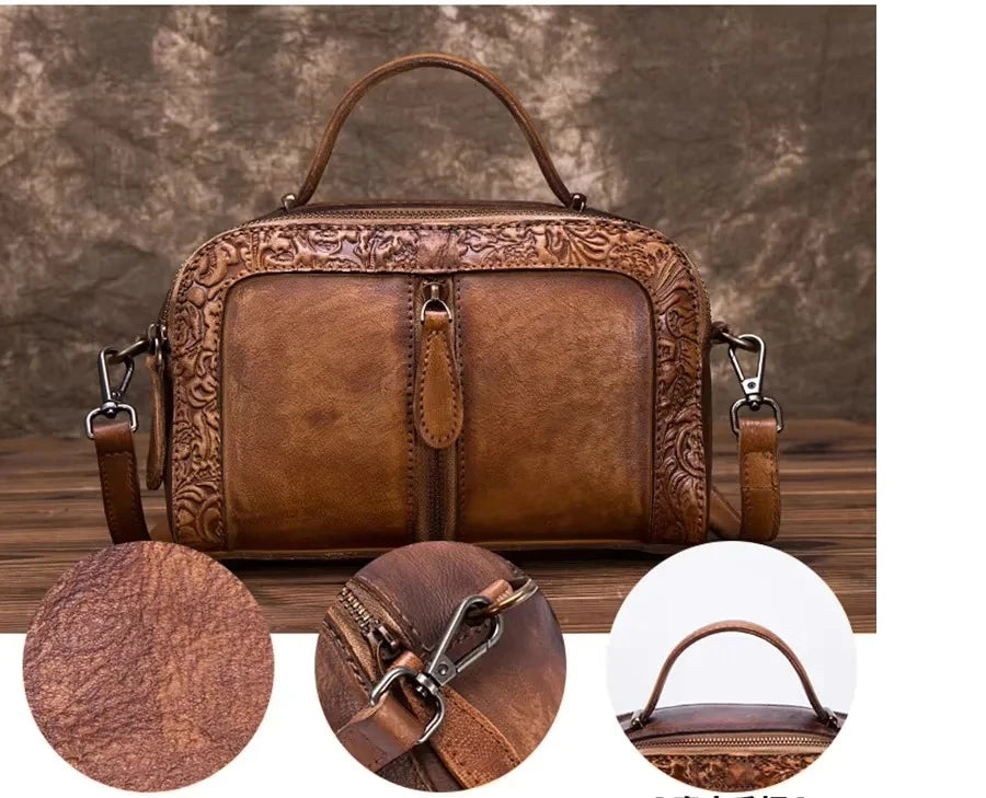 Mala Alba Vintage – Em Couro Genuíno Premium