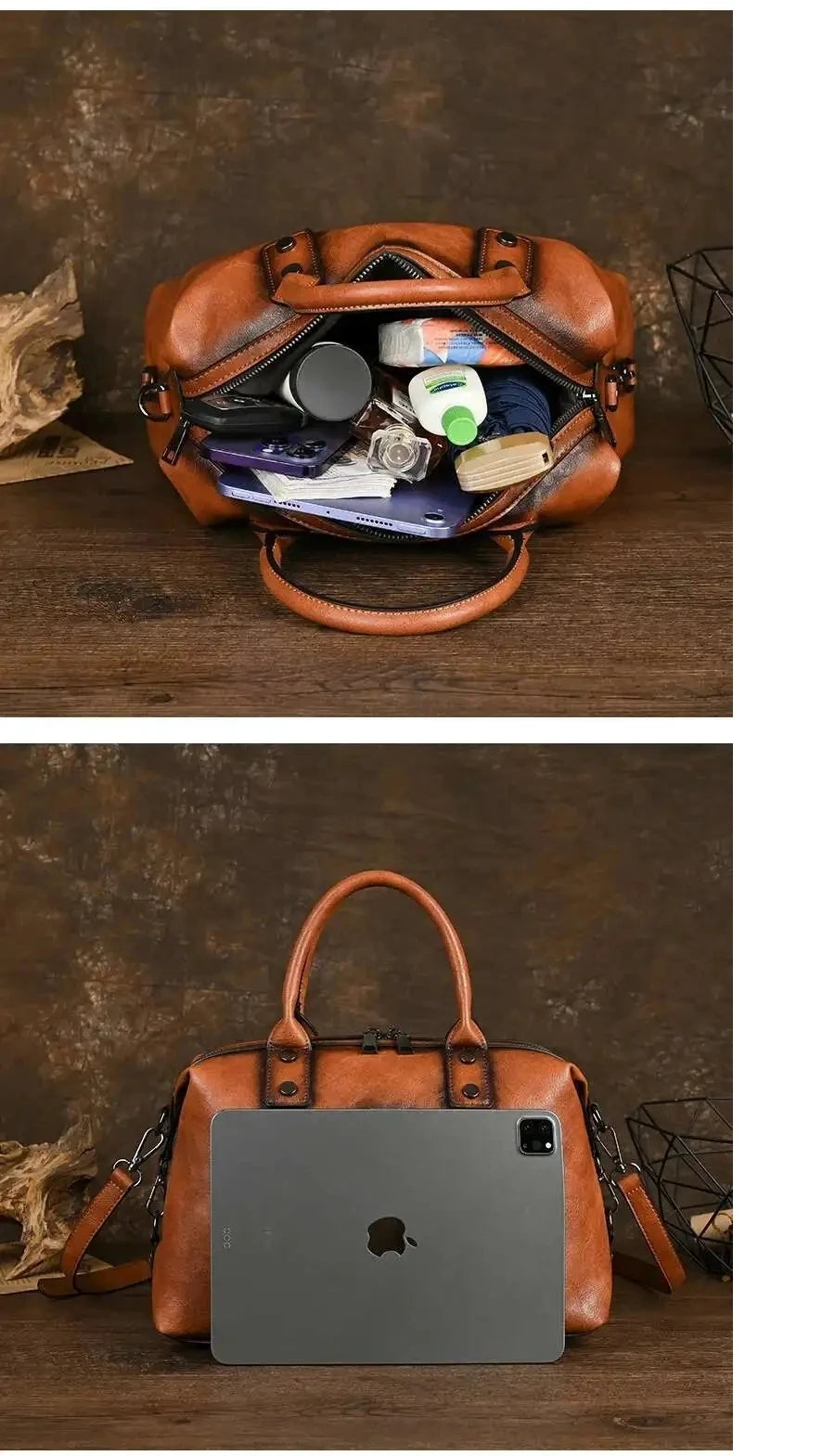 Sac Boston Carolina Vintage – Design élégant et de haute qualité
