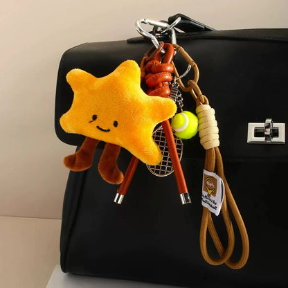 Nouveau produit : pendentif croissant en forme de caneton rôti d'été, accessoire pour sac à dos en forme de cœur, porte-clés