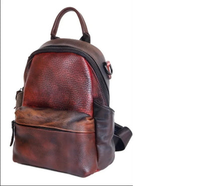 Sac à dos Diana Vintage Patchwork – Fabriqué en cuir véritable de première qualité