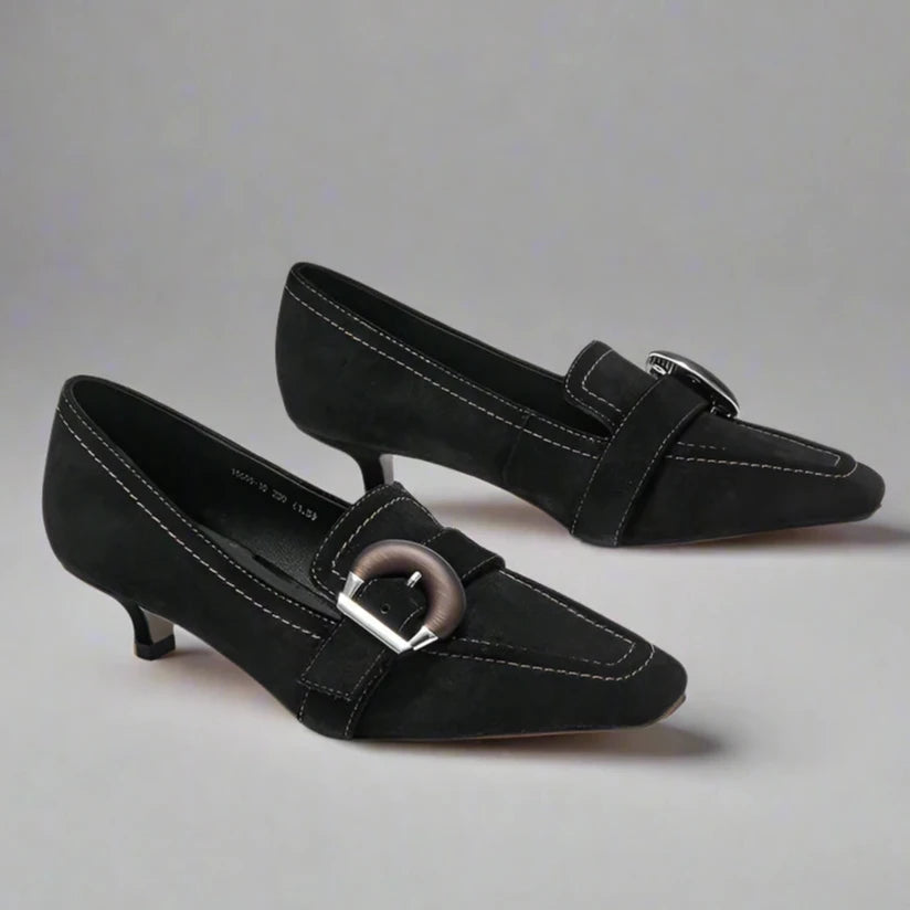 Aliene Daux - Chaussure en daim souple véritable