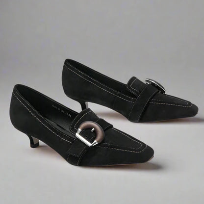 Aliene Daux - Chaussure en daim souple véritable