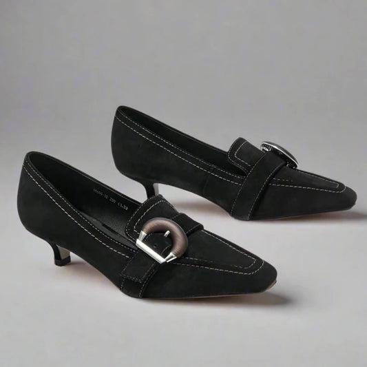 Aliene Daux - Chaussure en daim souple véritable
