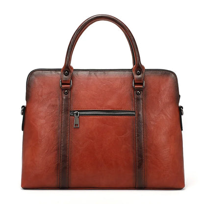 Mala Executiva Helena Vintage – Em Couro Natural Premium