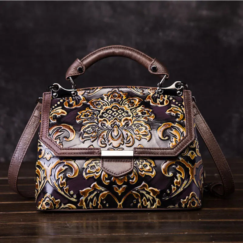 Mala Flap Aurora Vintage – Em Couro Genuíno Premium