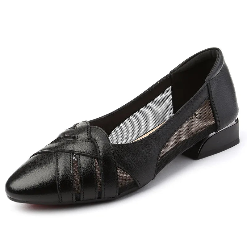 Anatana - Chaussure en cuir véritable ultra confortable