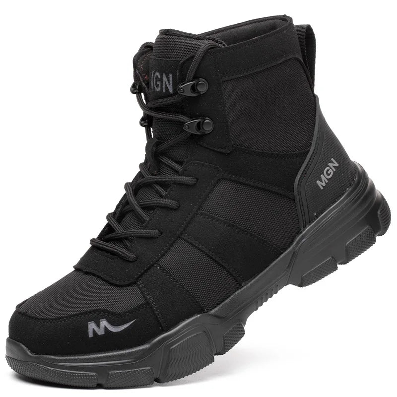 IronShield Pro – Botas de Segurança Impermeáveis com Biqueira de Aço