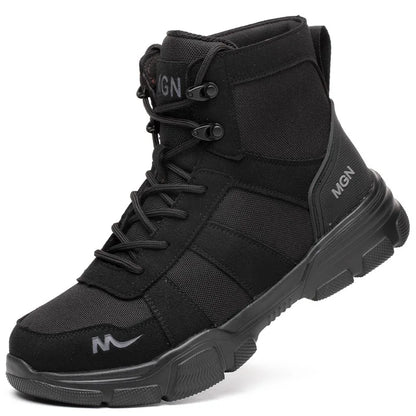 IronShield Pro – Botas de Segurança Impermeáveis com Biqueira de Aço