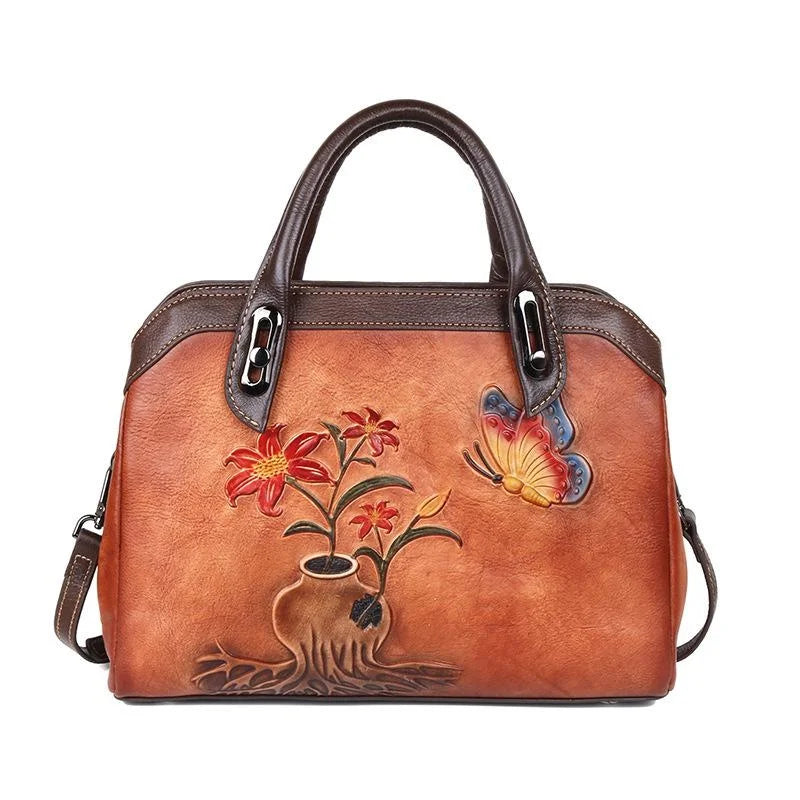 Mala Shell Mariana Vintage – Em Couro Genuíno Premium