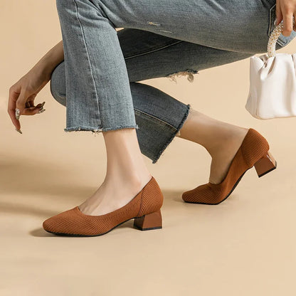 Escarpins rétro Miss Isadora - Chaussures à talon bloc très élégantes et confortables