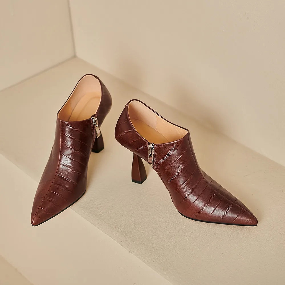 Tan Daux - Chaussure en cuir véritable et textile
