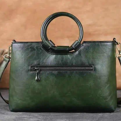Sac vintage à motif camélia et fleurs – Finition élégante et de haute qualité