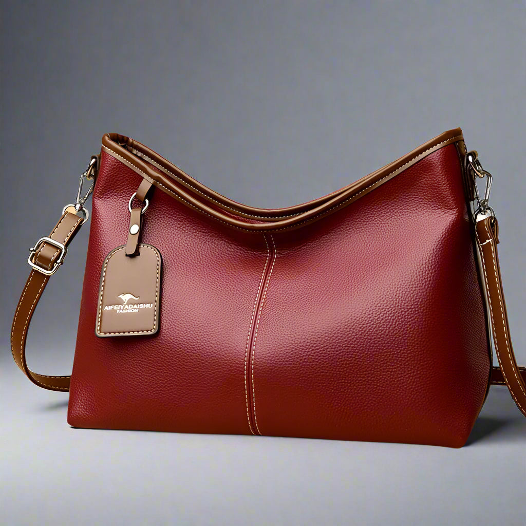 Sac seau élégant bicolore
