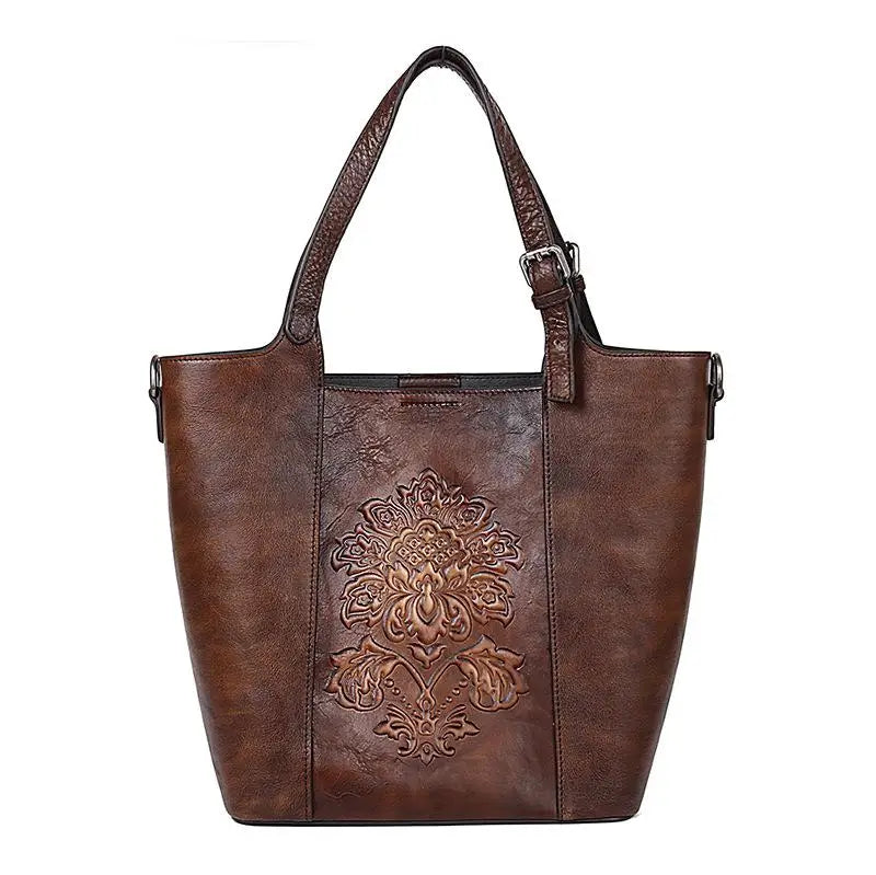 Sac seau Aurora Vintage – Fabriqué en cuir véritable de première qualité 