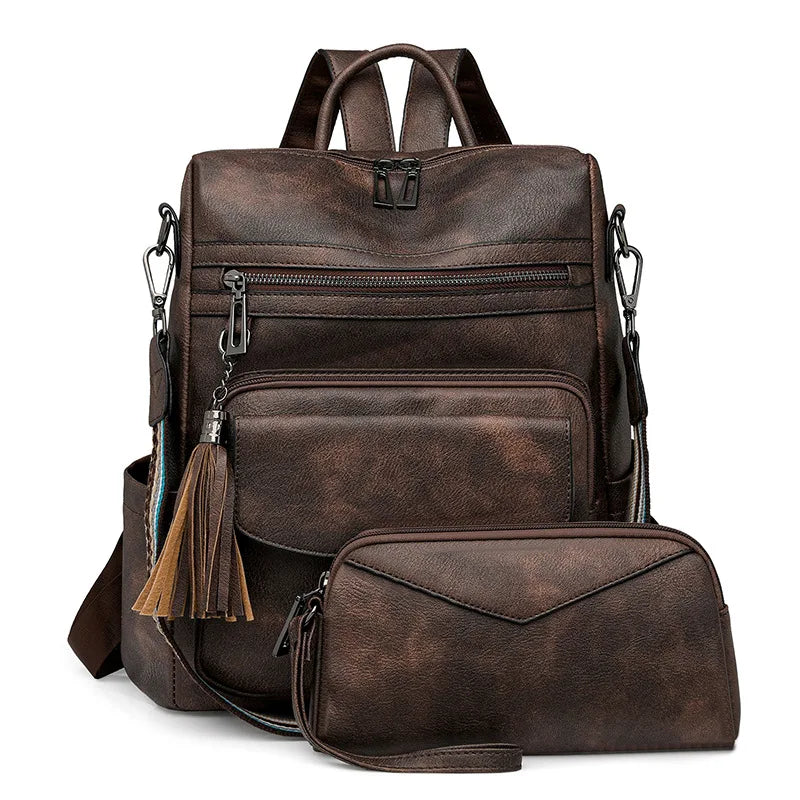 Sac à dos « Duo Fringe » – Style et polyvalence pour les voyages et le quotidien