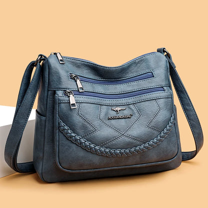 Sac « Vera Soft » – Sac multipoches pour femme en cuir végan luxueux