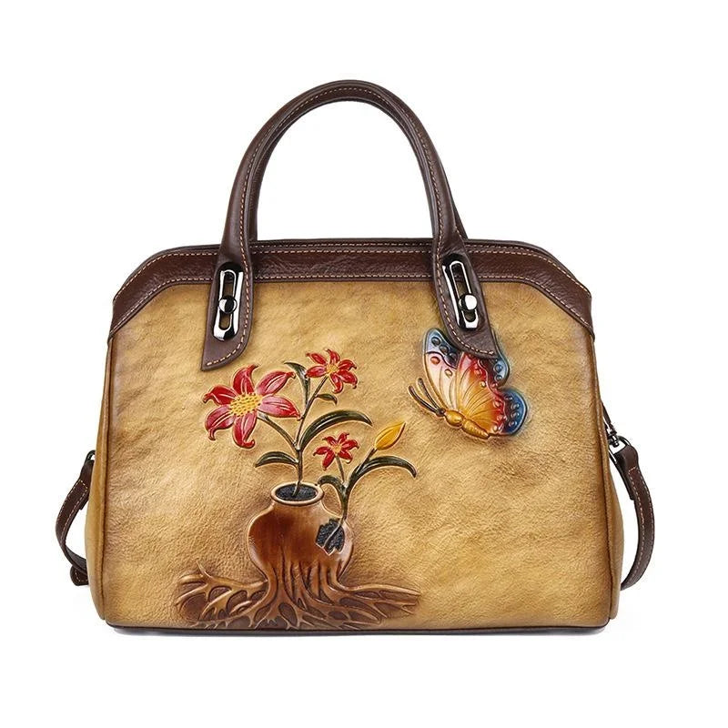Mala Shell Mariana Vintage – Em Couro Genuíno Premium