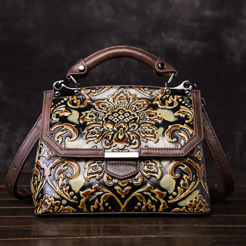 Mala Flap Aurora Vintage – Em Couro Genuíno Premium
