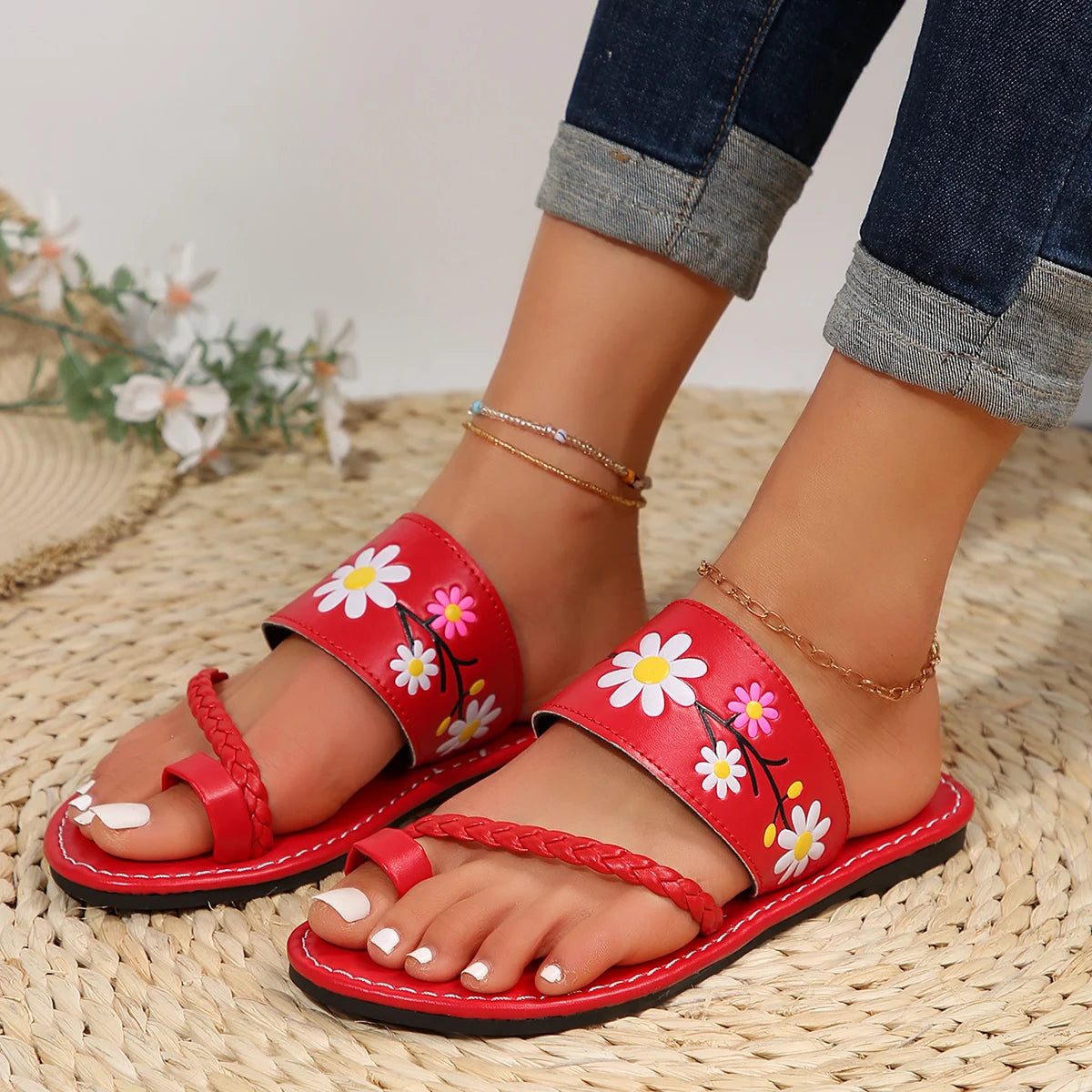 Samarah Flor - Sandale ultra confortable