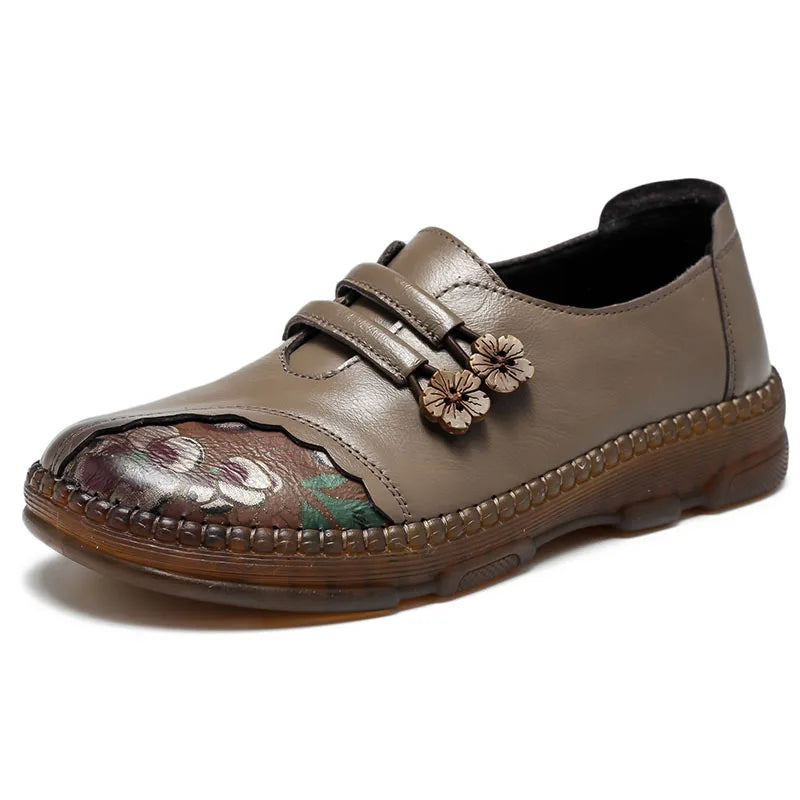 Mocassins en cuir véritable pour femmes GKTINOO, confortables et décontractés