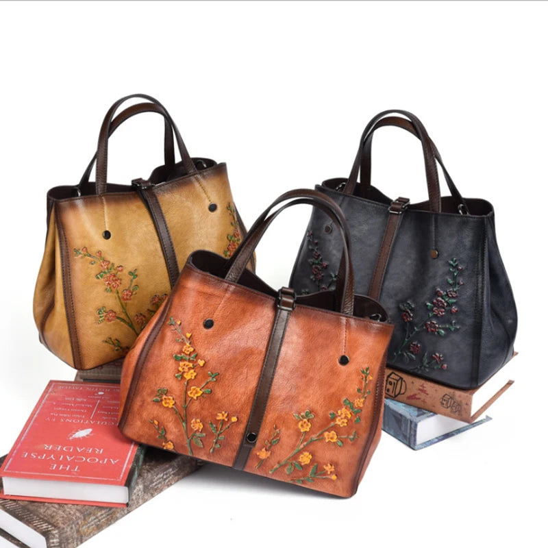 Mala Bucket Aurora Vintage – Em Couro Genuíno Premium