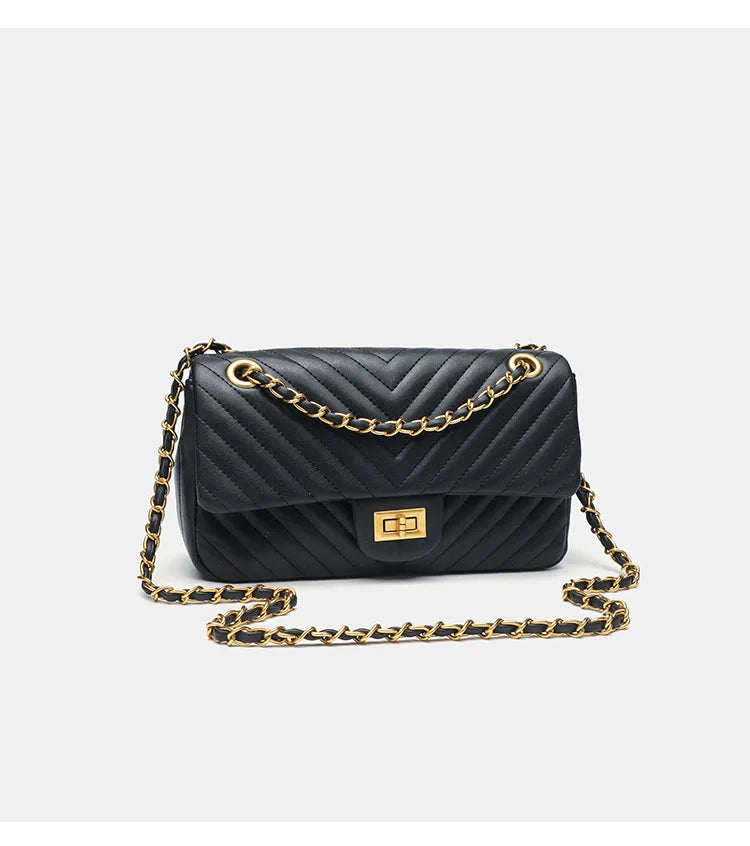 Véronique Chain – Bolsa em Couro Genuíno