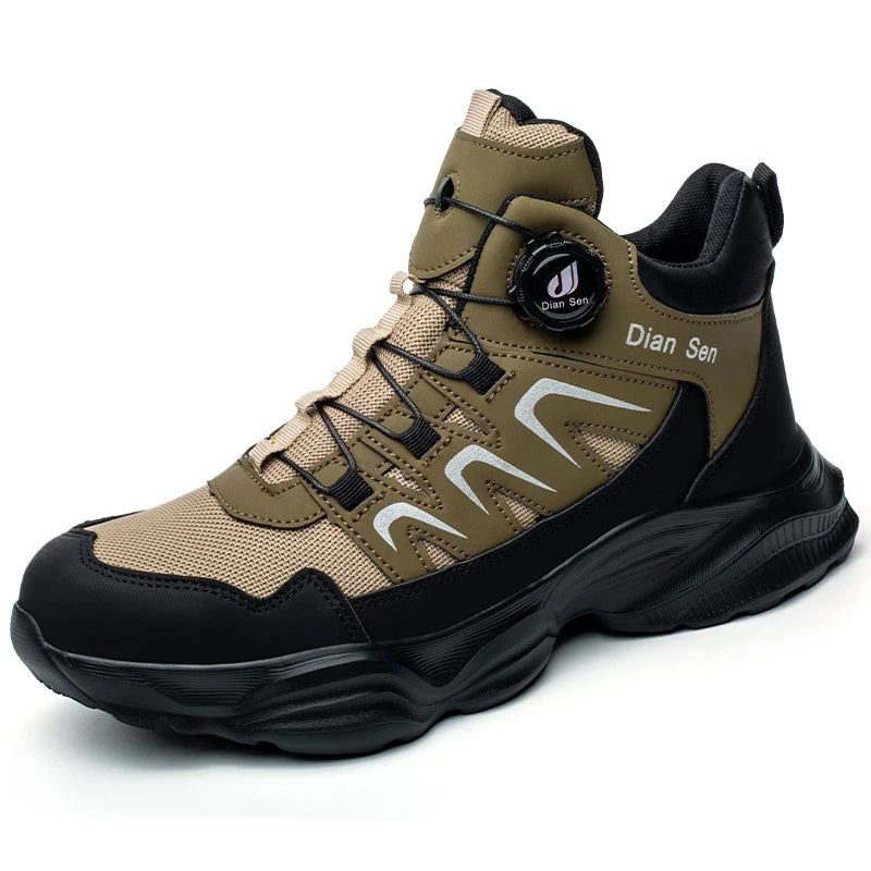 TrailGuard DS33 - Sapato de Segurança com Fecho Rotativo e Proteção Antiperfuração
