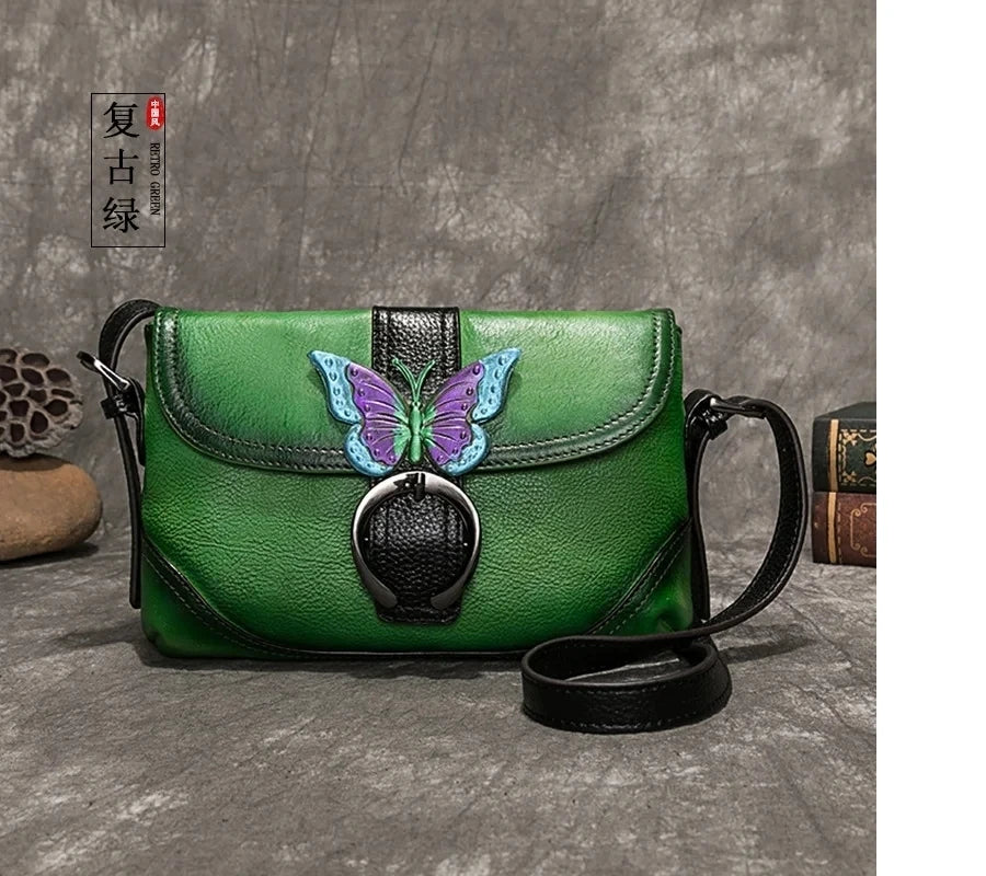 Sac Sofia Vintage Artistique – Fabriqué en cuir véritable de qualité supérieure